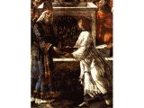 The Leper`s Sacrifice (detail) by Sandro Botticelli, at the Sistine Chapel, Pauline Chapel